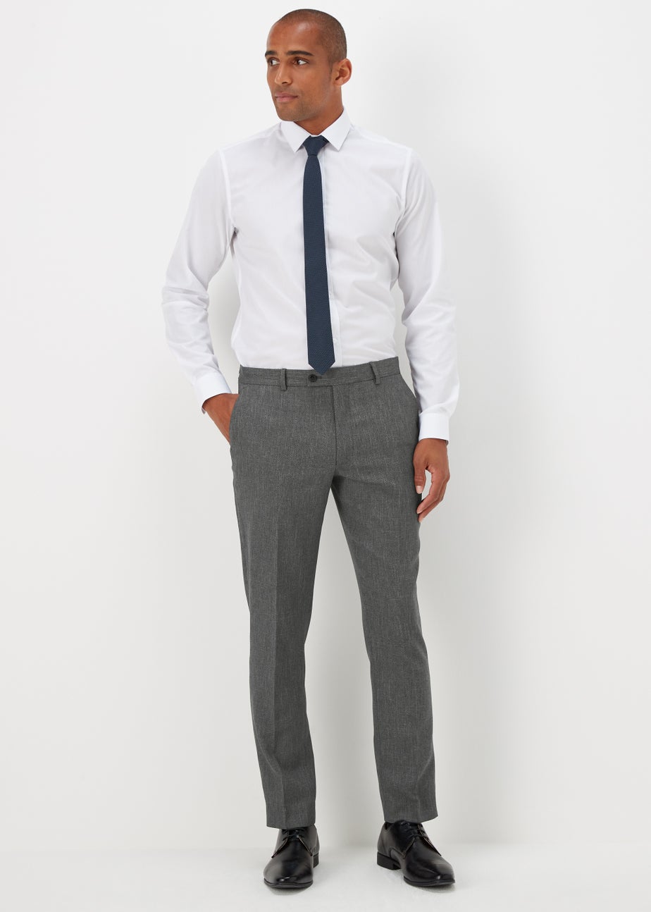 Taylor & Wright Albert Charcoal Slim Fit Suit Trousers