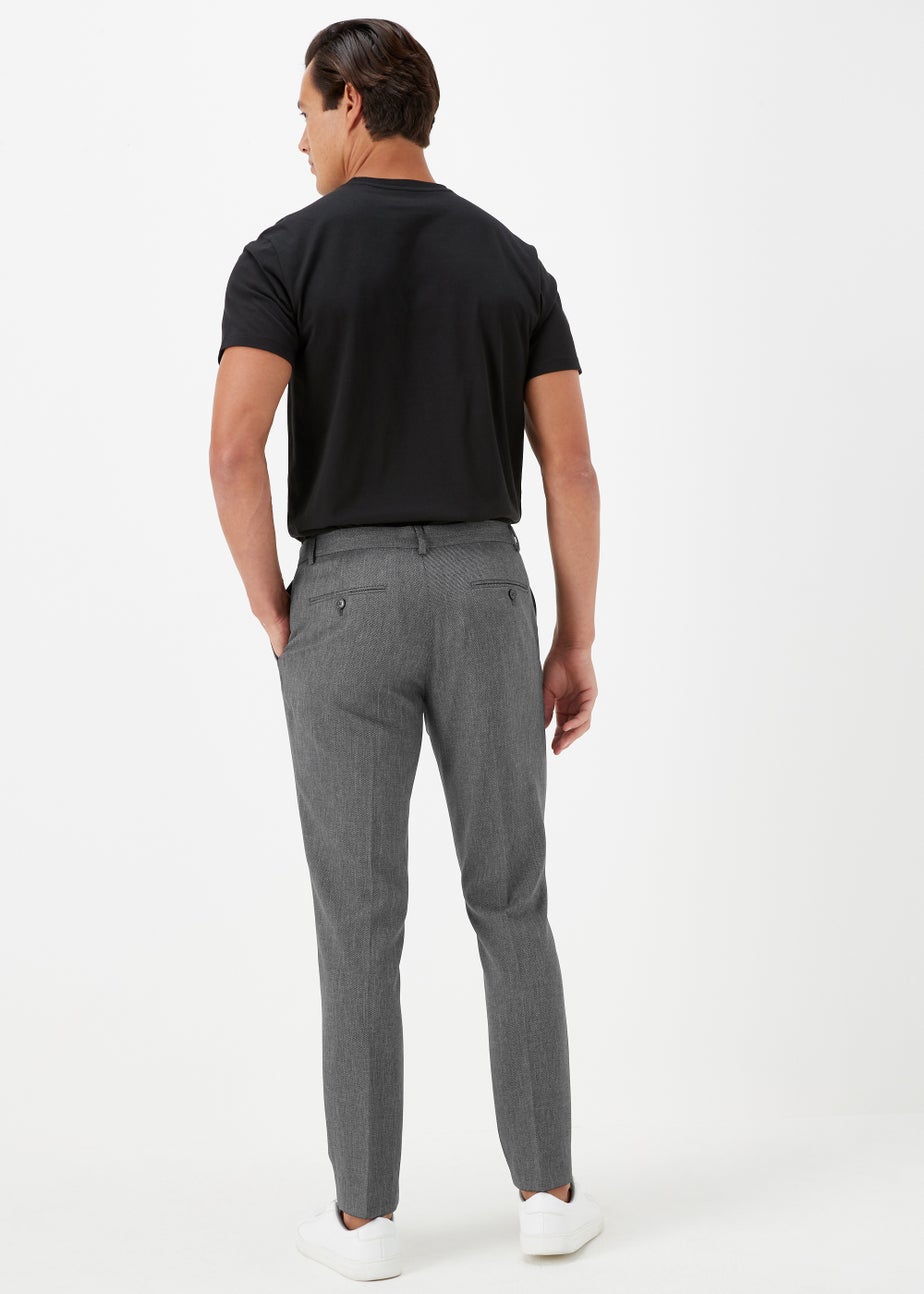Taylor & Wright Albert Charcoal Skinny Fit Suit Trousers