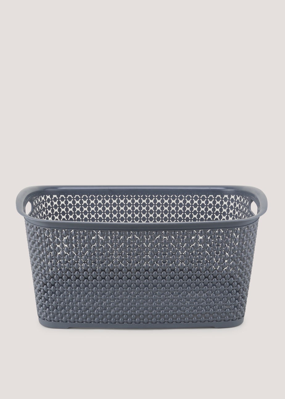 Dark Grey Laundry Basket