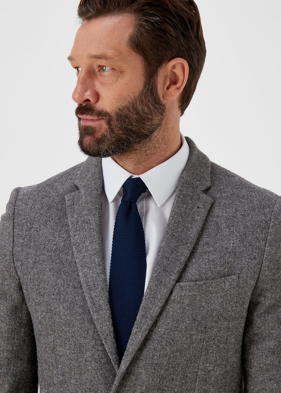 Taylor & Wright Grey Slim Fit Blazer