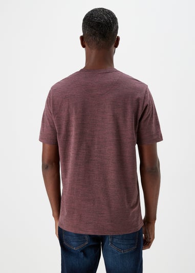 Lincoln Burgundy Space Dye T-Shirt