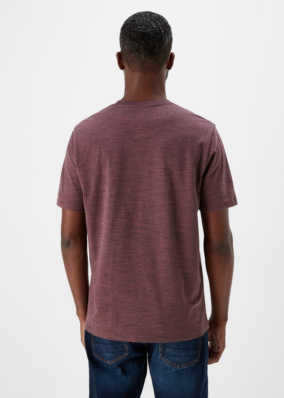Lincoln Burgundy Space Dye T-Shirt