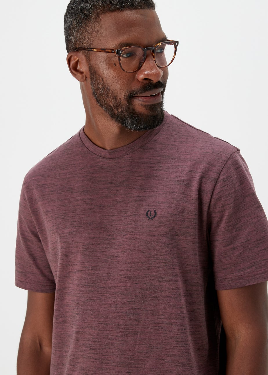 Lincoln Burgundy Space Dye T-Shirt