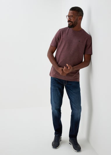 Lincoln Burgundy Space Dye T-Shirt