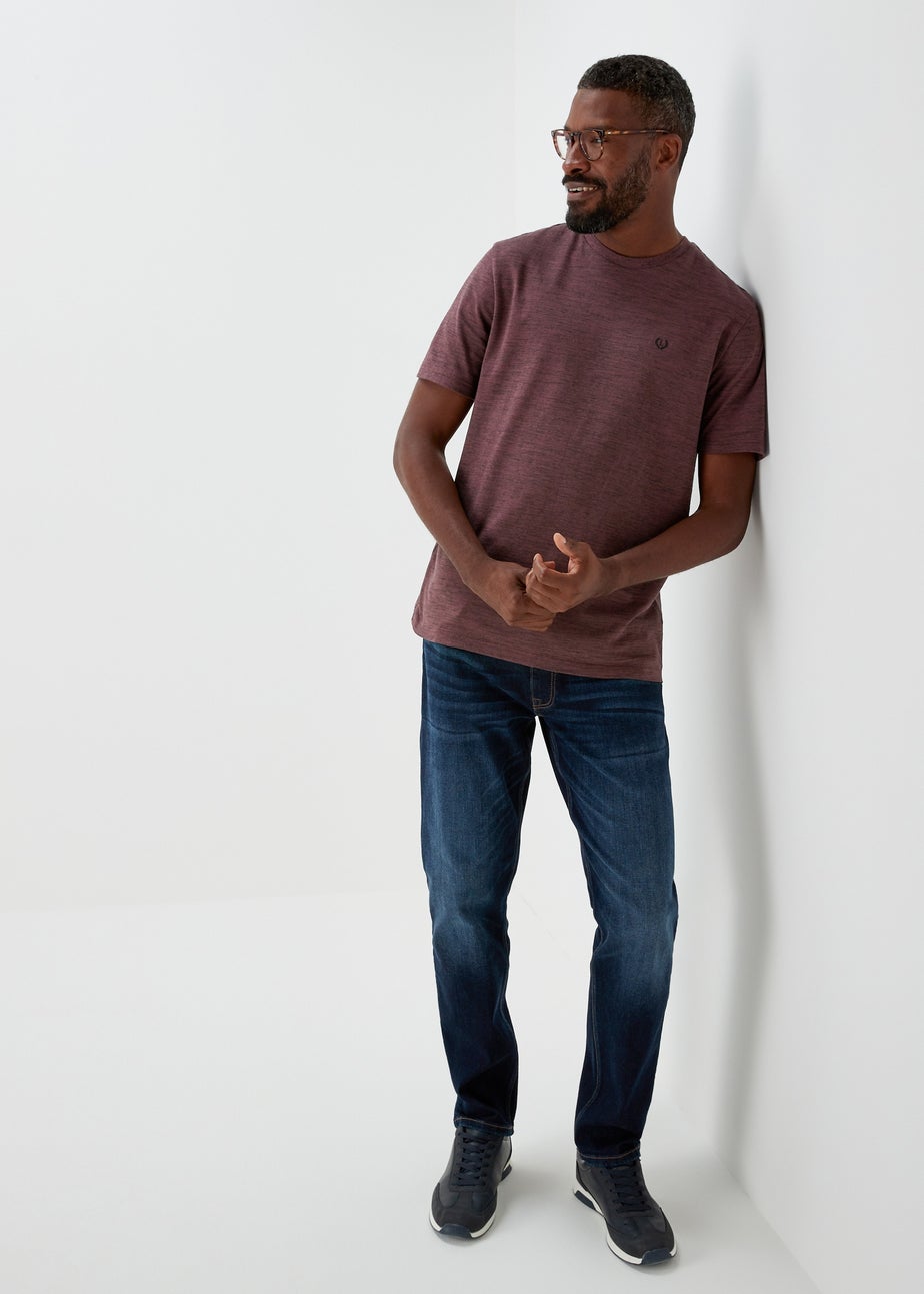 Lincoln Burgundy Space Dye T-Shirt