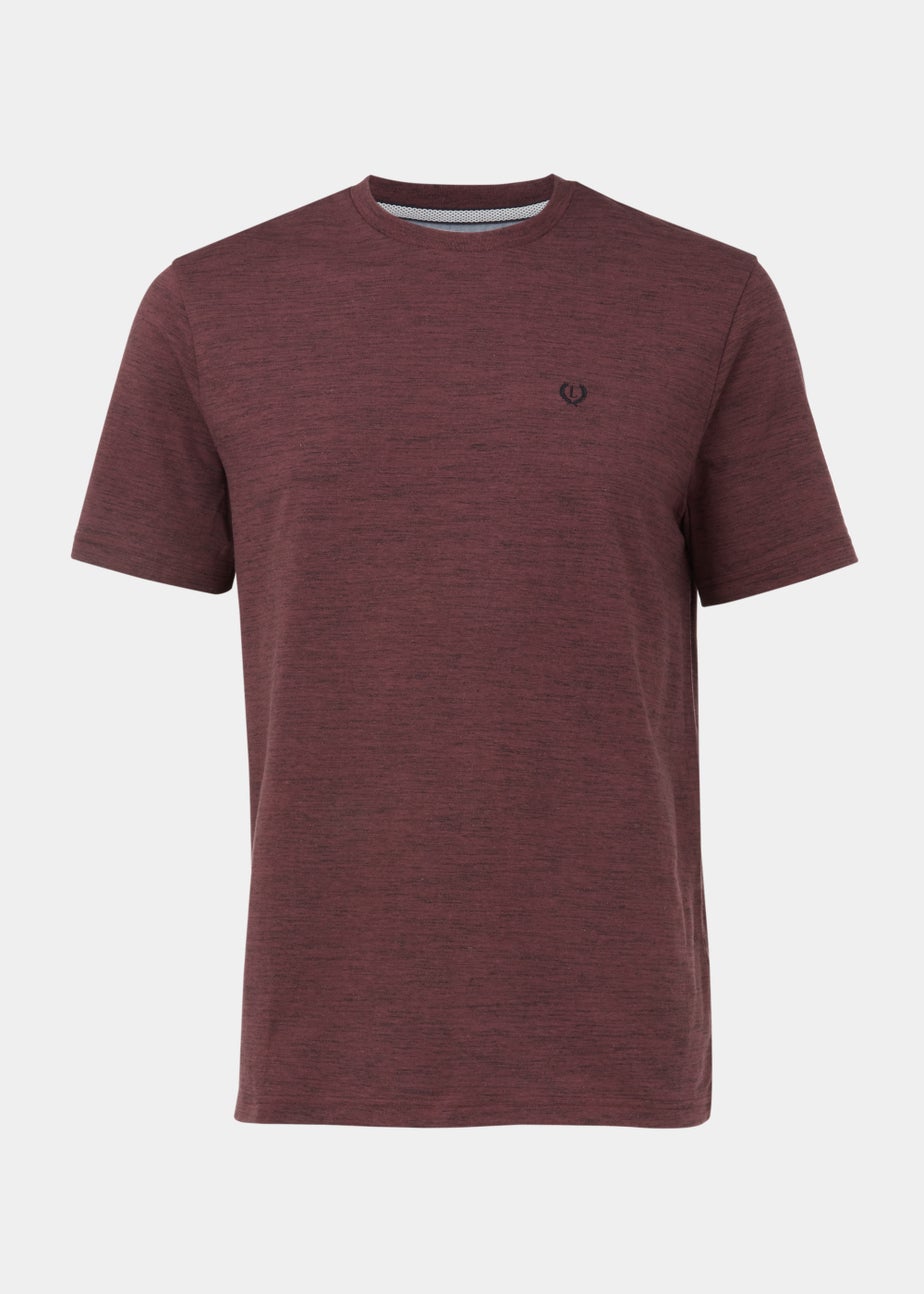 Lincoln Burgundy Space Dye T-Shirt