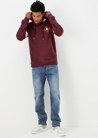 Mid Wash Straight Fit Jeans