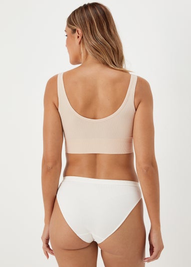 2 Pack Navy & Nude Seamless Bralettes