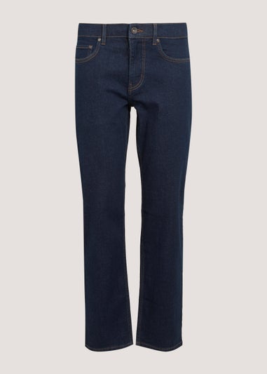 Raw Wash Stretch Straight Fit Jeans