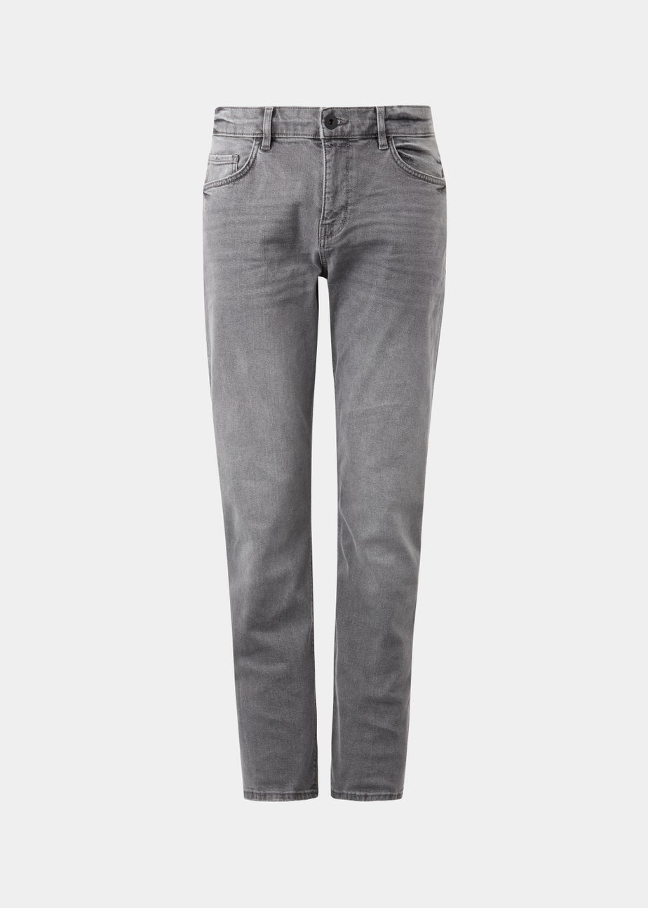 Grey Straight Fit Jeans