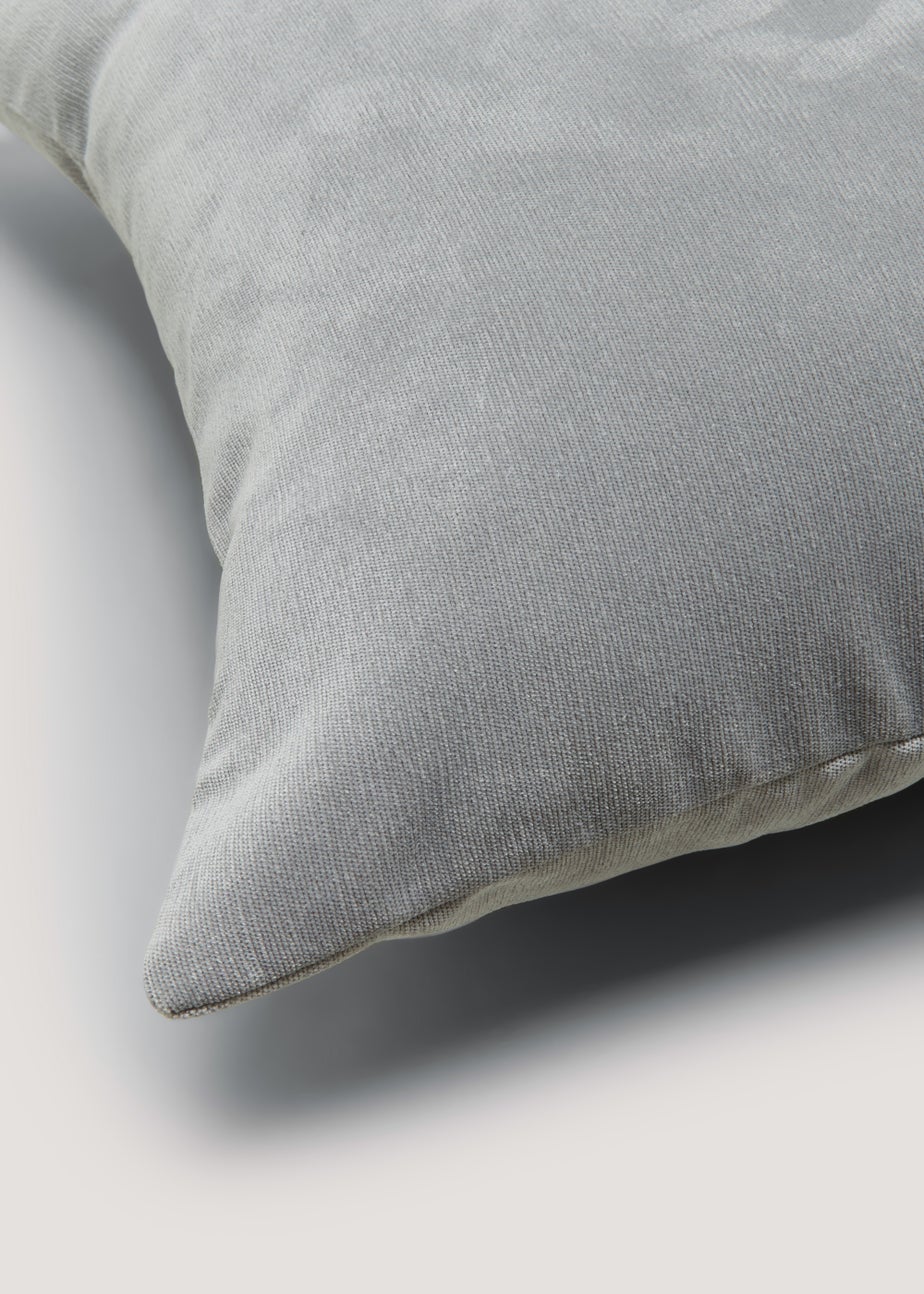 Grey Soft Velour Cushion