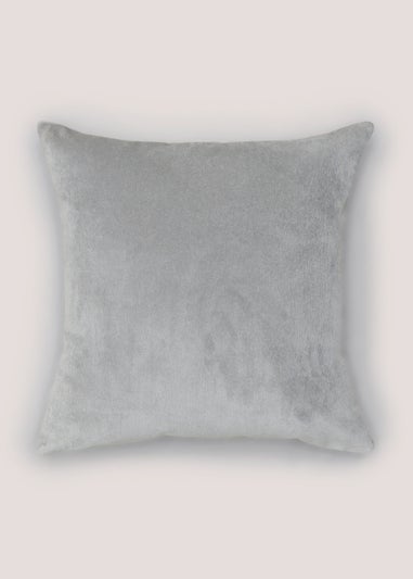 Grey Soft Velour Cushion