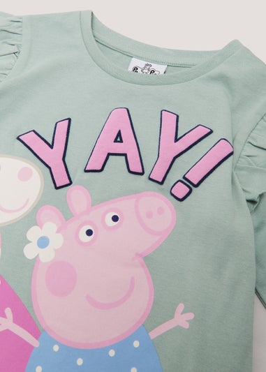 Girls Mint Peppa Pig Print Long Sleeve T-Shirt (9mths-5yrs)