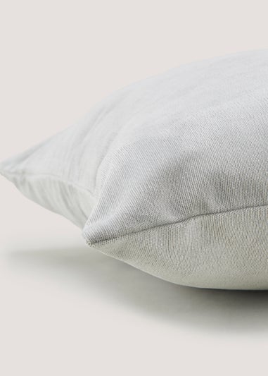 Grey Large Soft Velour Cushion