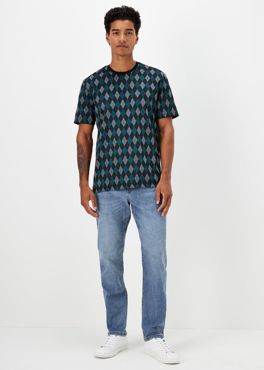 Mid Wash Slim Fit Jeans