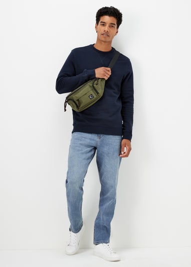 Mid Wash Slim Fit Jeans