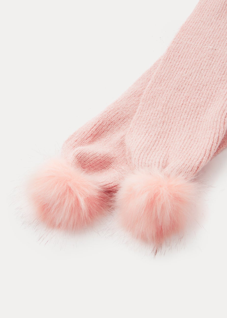 Girls 3 Piece Sparkle Hat Scarf & Gloves Set (3-13yrs)