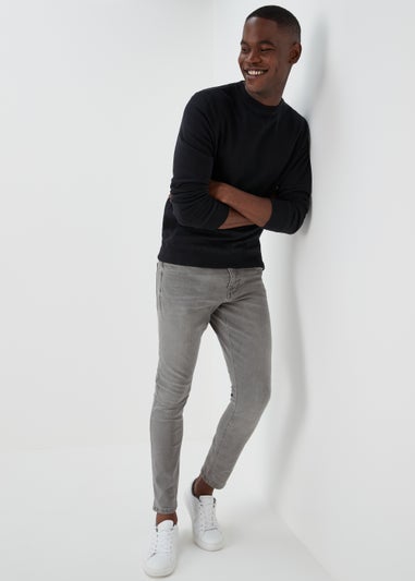 Grey Skinny Fit Jeans