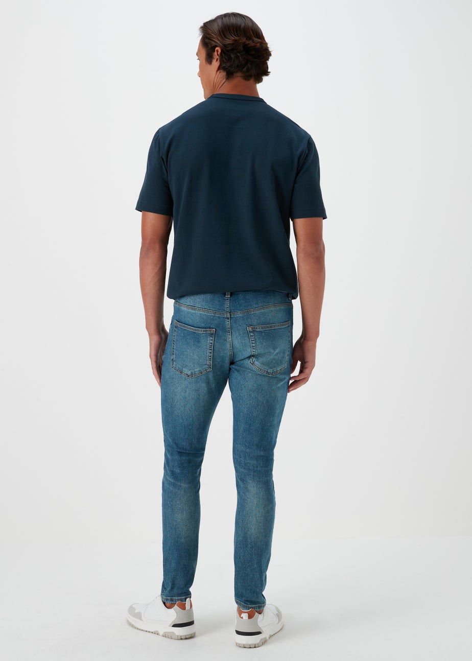 Mid Wash Skinny Fit Jeans