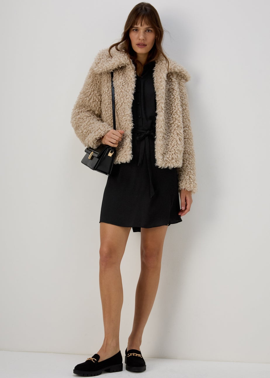 Black Mini Shirt Dress