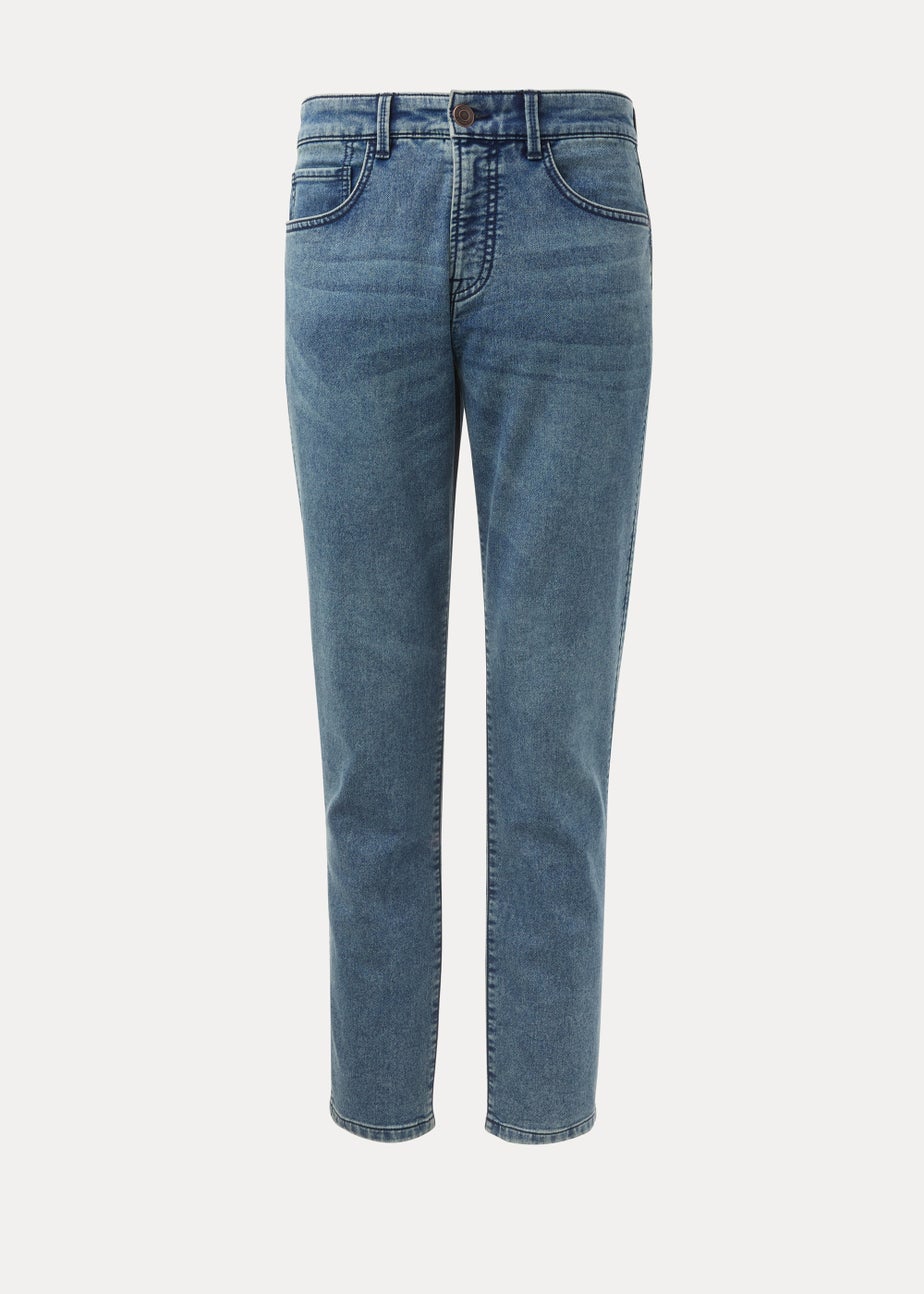Mid Wash Ultra Comfort Slim Fit Jeans