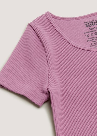 Girls Pink Seamless Top (7-15yrs)