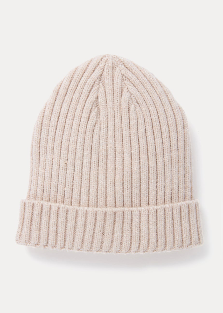 Oatmeal Ribbed Baby Beanie Hat (Newborn-24mths)