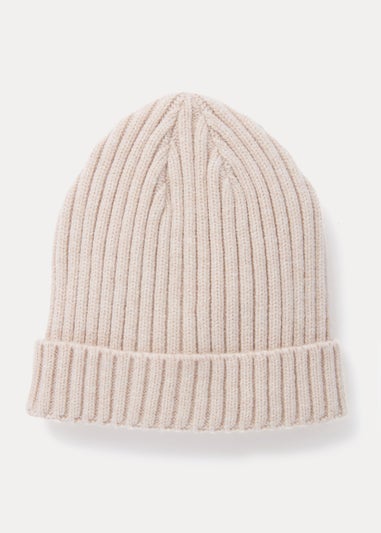 Oatmeal Ribbed Baby Beanie Hat (Newborn-24mths)