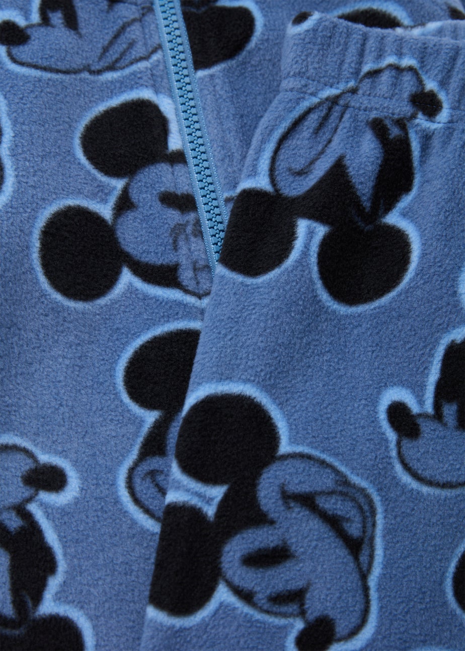Kids Blue Disney Mickey Mouse Fleece Sweatshirt & Bottoms Set (9mths-5yrs)