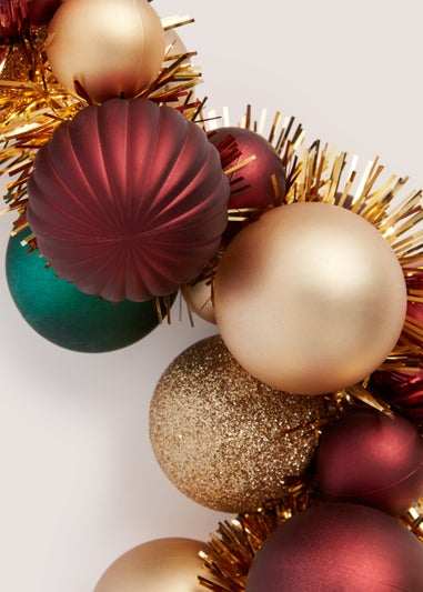 Multicoloured Christmas Bauble Garland (71cm x 21cm x 11cm)