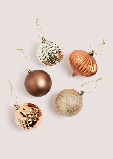 30 Pack Multicoloured Christmas Baubles