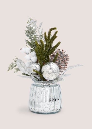 Silver Foliage Arrangement (23cm x 20cm x 36cm)
