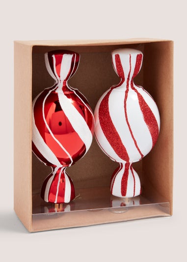 2 Pack Sweet Christmas Tree Decorations (16cm)