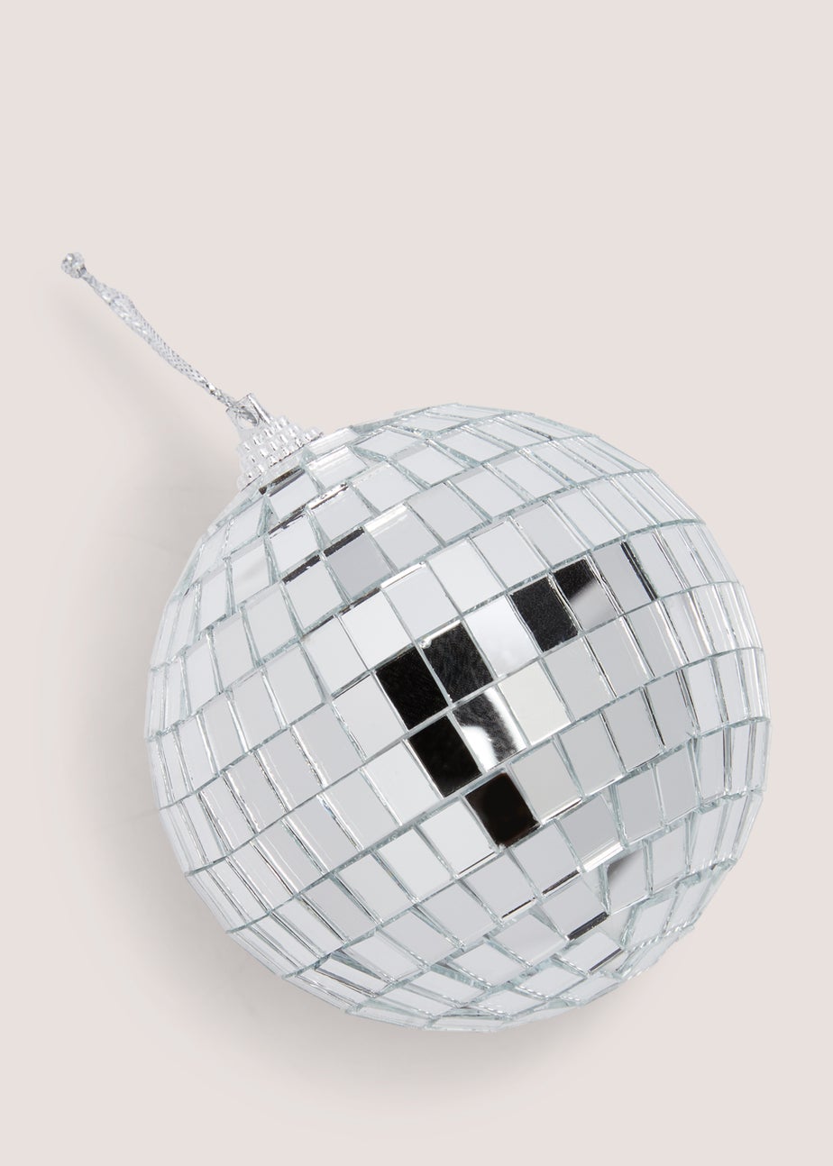 6 Pack Disco Ball Christmas Tree Decorations (8cm)