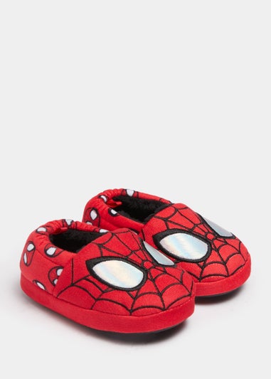Kids Red Spider-Man Slippers (Younger 4-12)