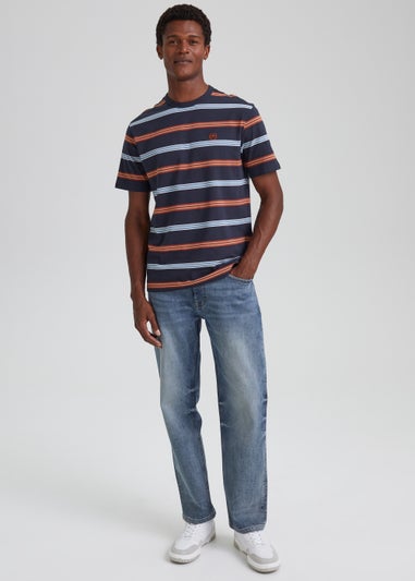 Mid Wash Vintage Stretch Regular Fit Jeans