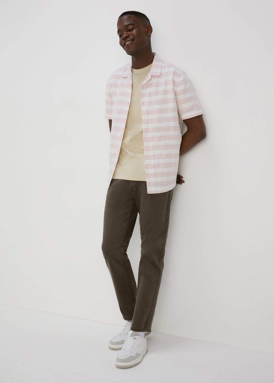 Brown Wash Slim Fit Jeans