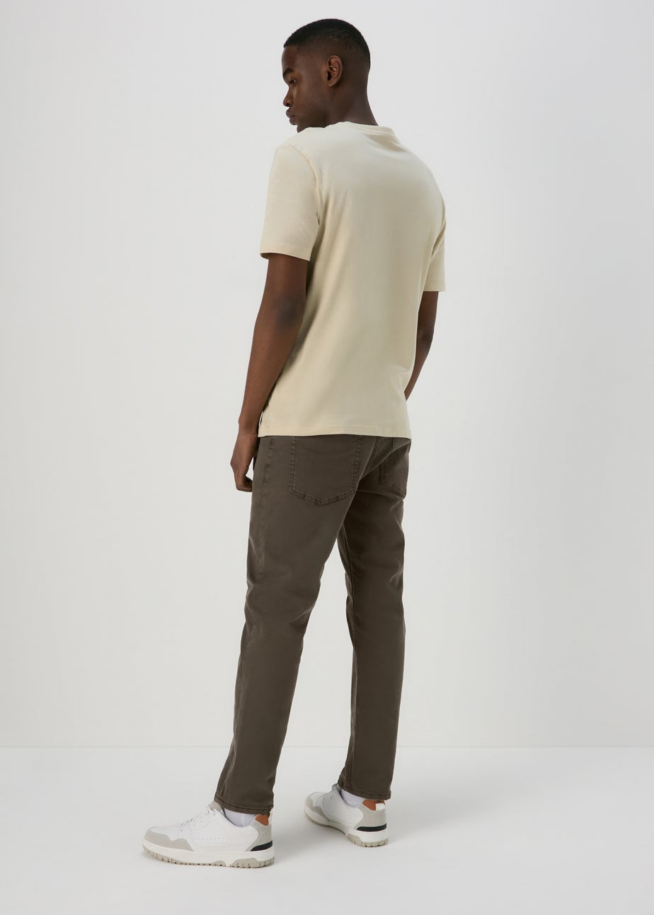 Brown Wash Slim Fit Jeans