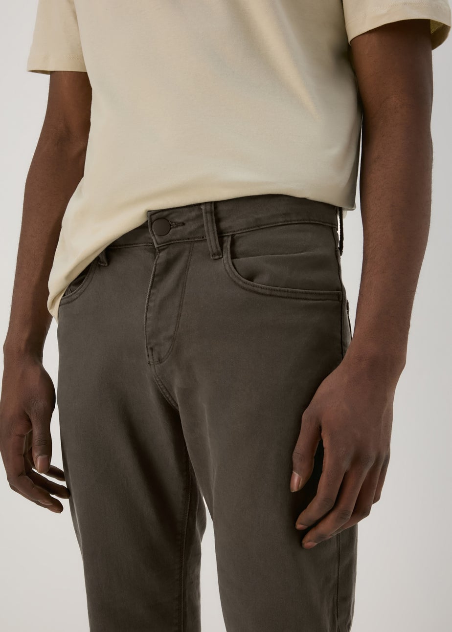 Brown Wash Slim Fit Jeans