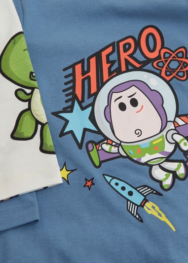 Kids 2 Pack Blue Toy Story Print Long Sleeve T-Shirts