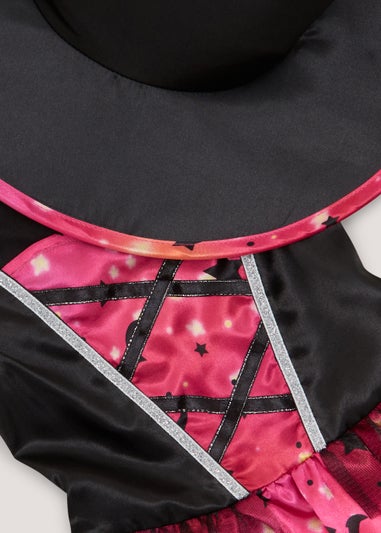 Kids Multicoloured Witch Fancy Dress Costume (12mths-9ys)