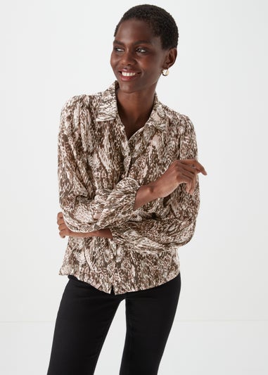 Black Snake Print Shirt