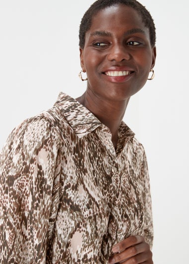 Black Snake Print Shirt