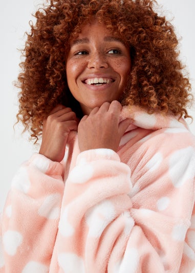 Pink Animal Print Snuggle Hoodie