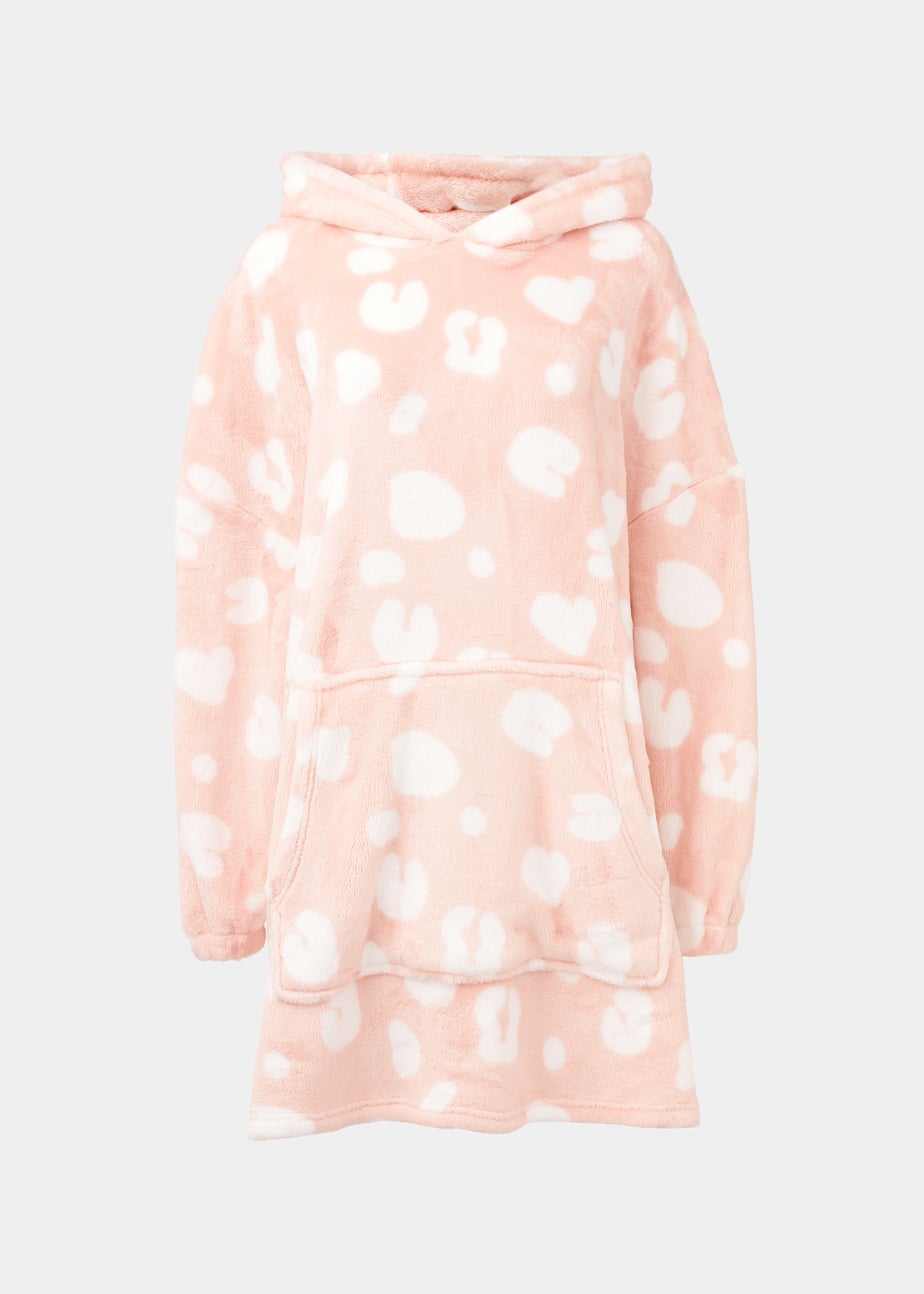 Pink Animal Print Snuggle Hoodie