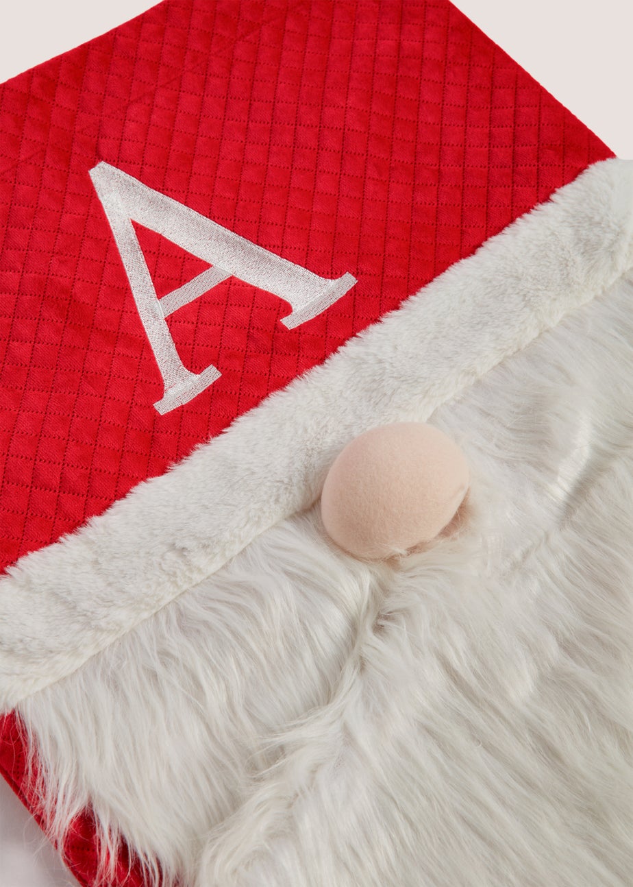 Red Alphabet Christmas Gonk Stocking (26cm x 2cm x 53cm)