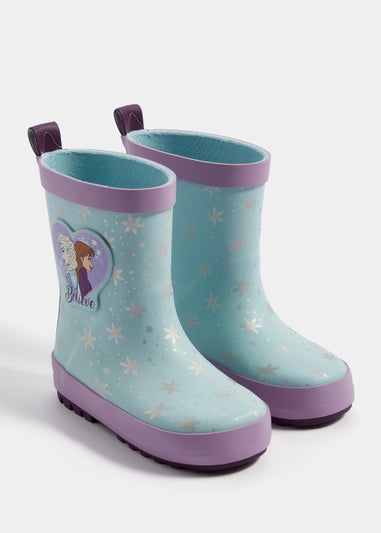 Kids Blue Disney Frozen Rubber Wellies (Younger 4-12)