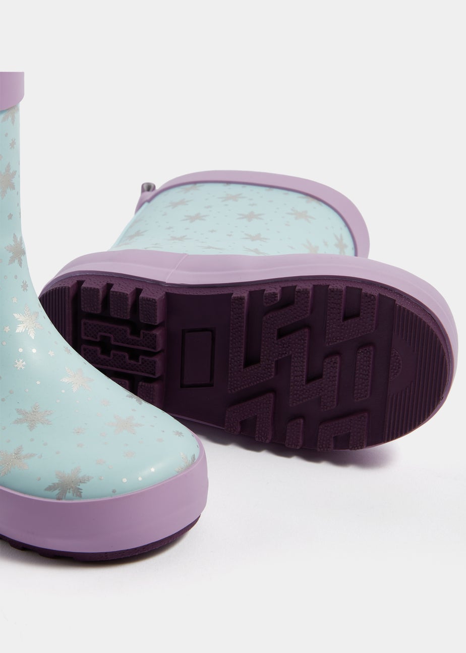 Kids Blue Disney Frozen Rubber Wellies (Younger 4-12)