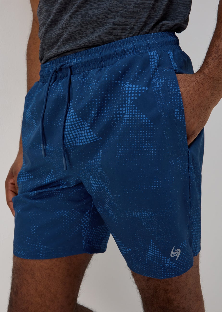 Souluxe Navy Sports Shorts