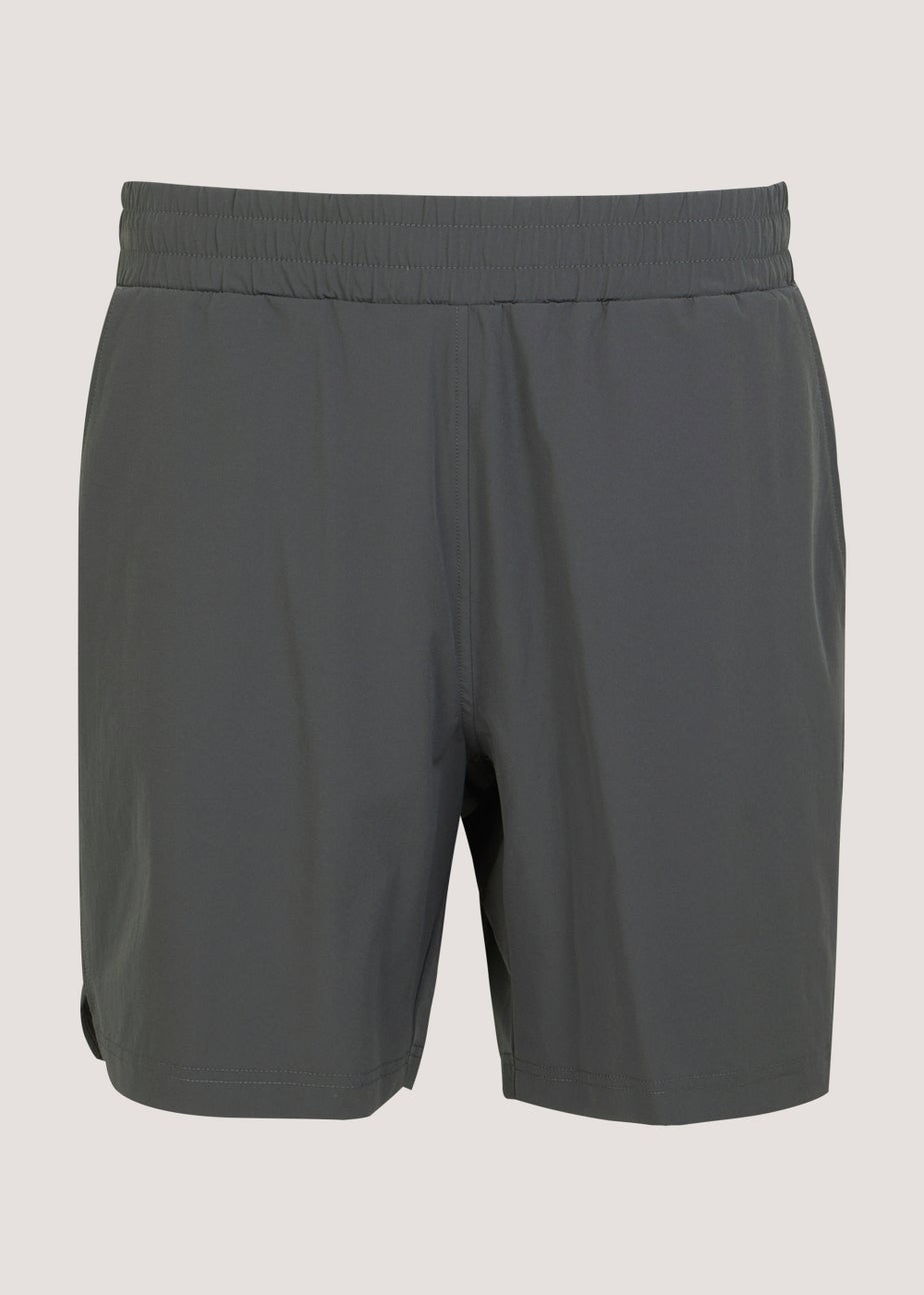 Souluxe Grey Woven Sports Shorts